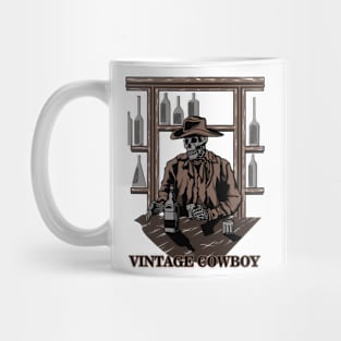 Vintage Skull Cowboy #4 Mug